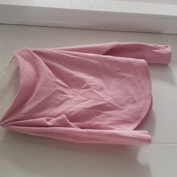 We the Free, off the shoulder waffle shirt in pink - Picture 6 of 6